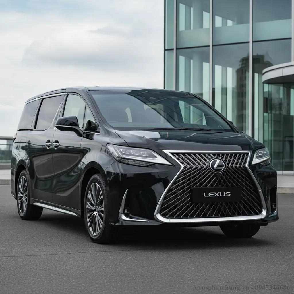 Ngoại thất bề thế và sang trọng của Lexus LM 500h 6 chỗ